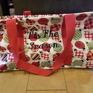 Thirty-One Large Utility Tote- Holiday Ornaments
